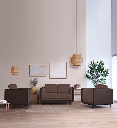 Mojo 2+1+1 Seater Sofa In Crazy Brown Colour