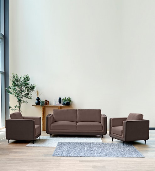 Mojo 3+1+1 Seater Sofa In Crazy Brown Colour