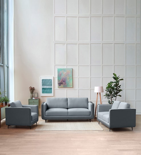 Mojo 2+2+1 Seater Sofa In Cheeky Grey Colour