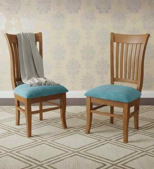 Moltena Teak Wood Dining Chair In Teak Finish