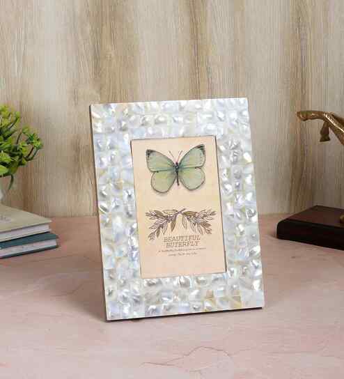 MOP White Photo Frame