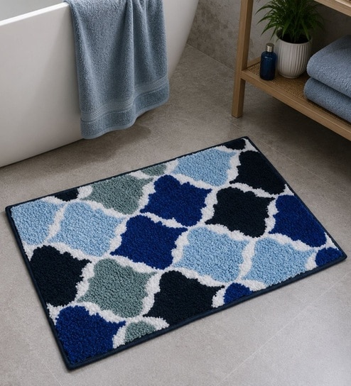 Blue Non-Slip Kids Bath Mat (40x60 CM)