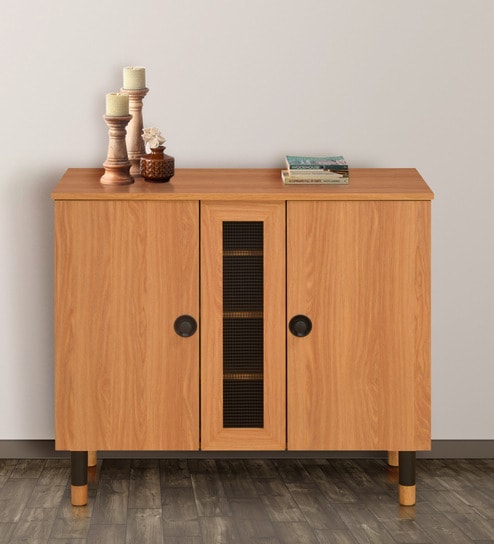 Buy Morvin Shoe Cabinet In Teak Finish By Home Online Modern