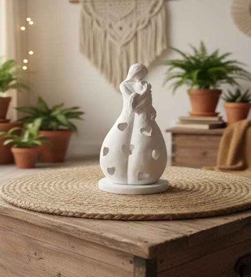 Mother Baby Tealight Showpiece