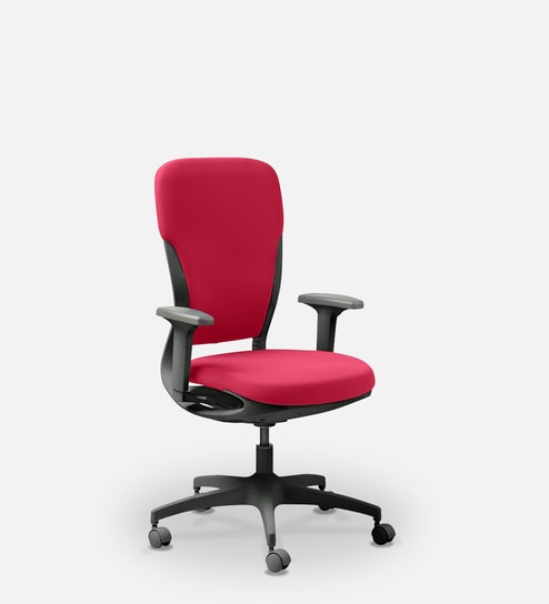Motion High Back Ergonomic Chair in Milan Red & Black Colour