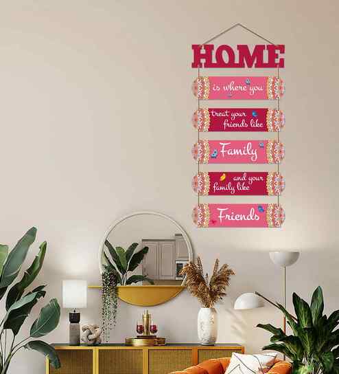 Home Quotes Mdf Wooden Wall Hanging