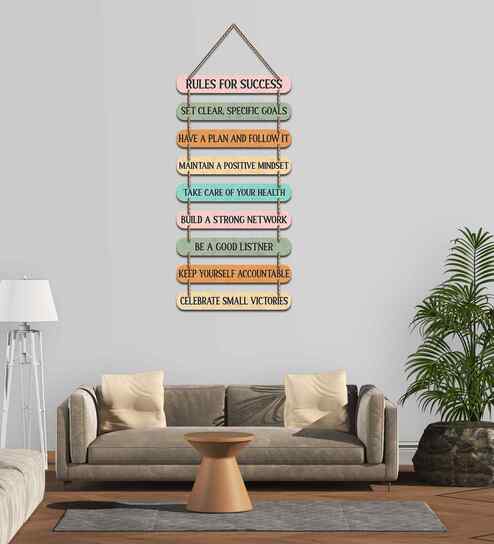 Motivation Quotes Mdf Wooden Wall Hanging Positive