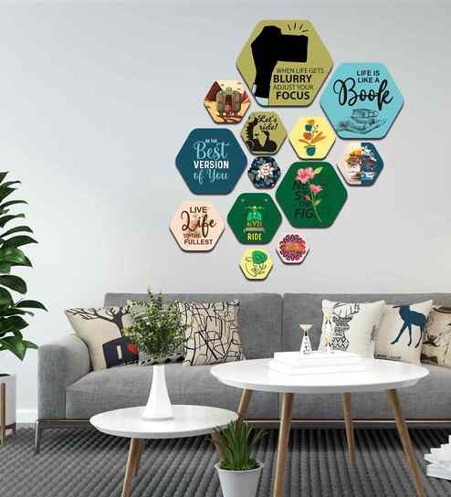 Set of 13 Best Wooden Wall Arts