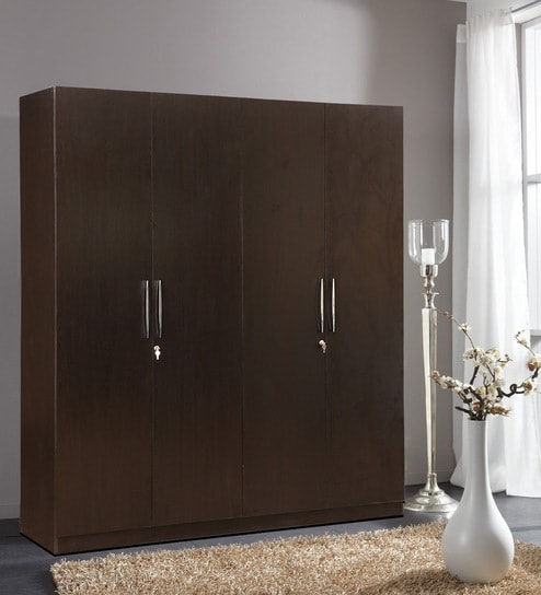 Mozart Four Door Wardrobe In Wenge Finish By Hometown