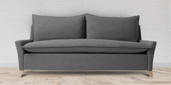 Modern Two Seater Sofa With A Comfy Cushioing And Slim Arms By Afydecor