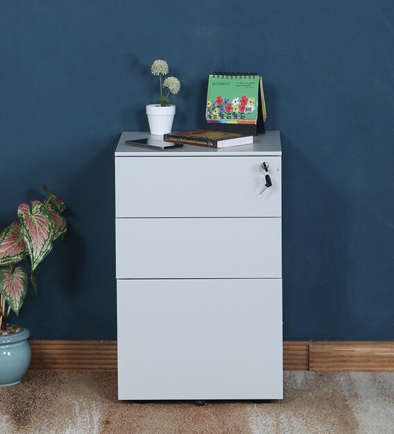 Buy Krio Mobile Pedestal File Cabinet In Grey Colour By Fonzel Online Pedestals Pedestals Furniture Pepperfry Product