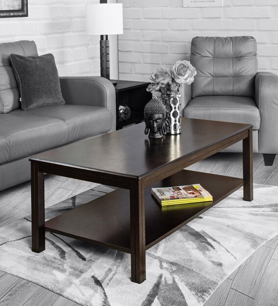 Buy Montoya Coffee Table In Brown Color By Home Centre Online Modern Rectangular Coffee Tables Tables Furniture Pepperfry Product