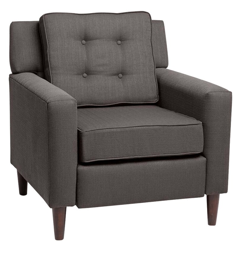 Buy Modern Box Shaped One Seater Sofa Cushions With One Button