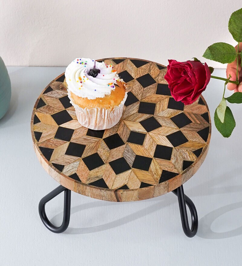 Buy Modern Scandinavian Black Cake Stand By CasaDecor Online Cake
