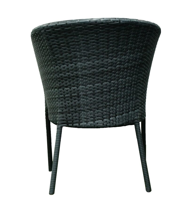 Buy Monaco Wicker Table and Chair Set in Black & White with 2 Chairs Online Table and Chair