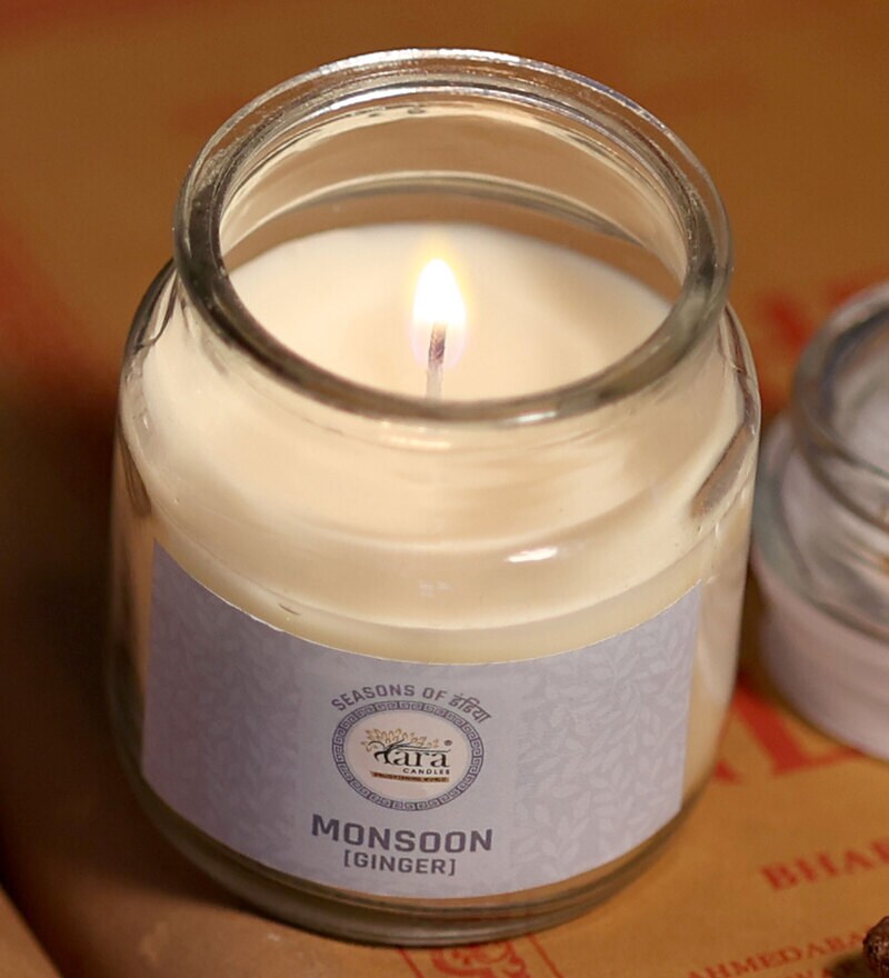 Buy Monsoon Scented Jar Candle Seasons Collection by Tara Enlightening