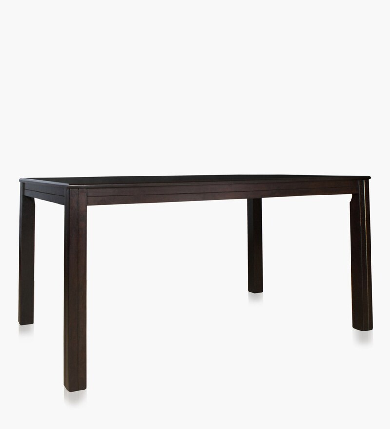 Buy Montoya 6 Seater Dining Table Set with Chair in Brown Color by Home