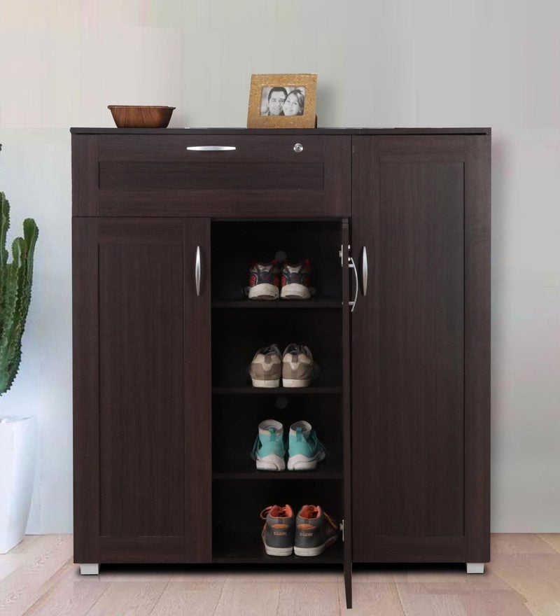 Two Door Shoe in Honey Colour by Godrej Interio by Godrej