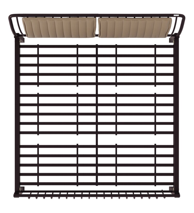 Buy Morpheus King Size Bed in Shell Wine Red Colour by Godrej Interio