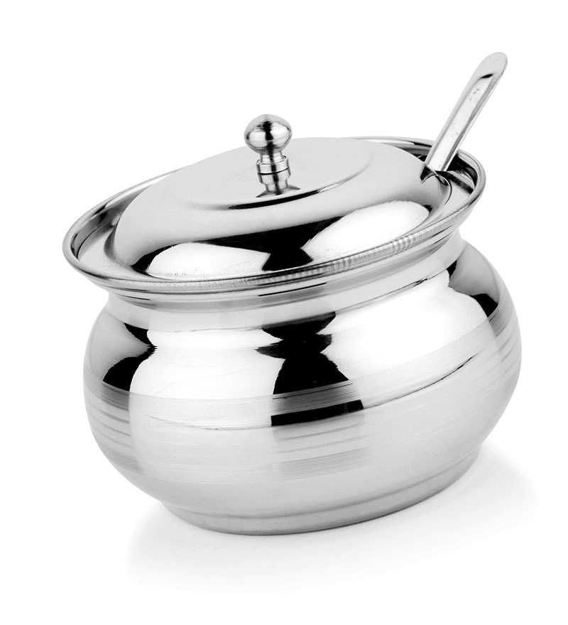 Buy Mosaic Ghee Pot Stainless Steel Online Oil & Vinegar Storage