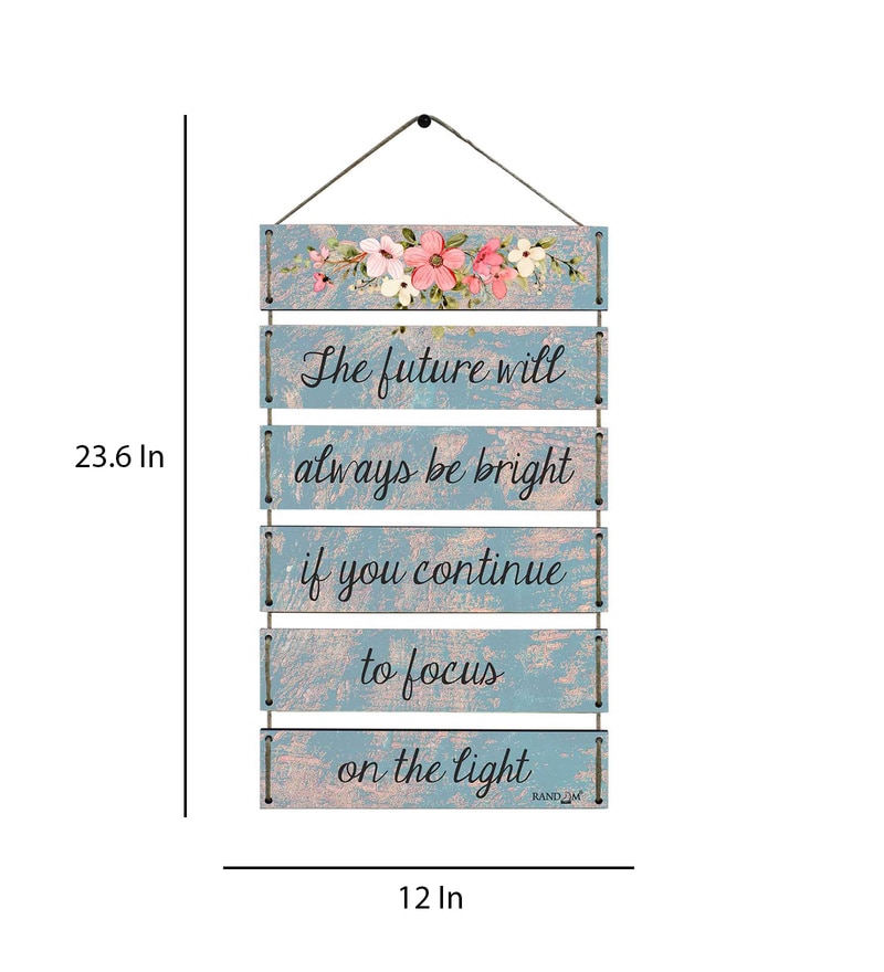 Buy Motivational Quotes Multicolour MDF Wall Hanging by Random Online ...