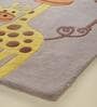 Multicolor Character Wool 3 ft x 5 ft Kids Carpet