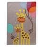 Multicolor Character Wool 3 ft x 5 ft Kids Carpet