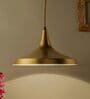 Golden Metal Dome Hanging Light