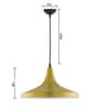Golden Metal Dome Hanging Light