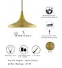 Golden Metal Dome Hanging Light