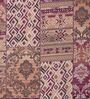 Pink Geometric 120 TC Cotton Double Size Bedsheet With 2 Pillow Covers