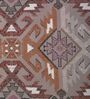 Grey Geometric 120 TC Cotton Double Size Bedsheet With 2 Pillow Covers