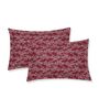 Red Paisley 120 TC Cotton Double Size Bedsheet With 2 Pillow Covers
