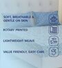 Blue Paisley 120 TC Cotton Double Size Bedsheet With 2 Pillow Covers