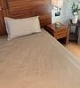 Mocha 100% Cotton Satin Plain Double  Bedsheet with 2 Pillow Covers Spring Summer 2025 Collection