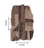 Brown Geometrical Woolen 48 x 72 Inches Hand Tufted Rug