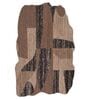 Brown Geometrical Woolen 60 x 96 Inches Hand Tufted Rug