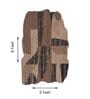 Brown Geometrical Woolen 60 x 96 Inches Hand Tufted Rug