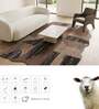 Brown Geometrical Woolen 60 x 96 Inches Hand Tufted Rug