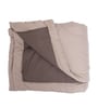 Mocha Brown Polycotton Solid 350 GSM Single Bed Reversible Quilted Comforter