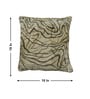 Mocha Polyester Abstract 18x18 inches Cushion Cover