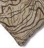 Mocha Polyester Abstract 18x18 inches Cushion Covers Set of 2