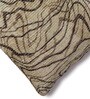 Mocha Polyester Abstract 18x18 inches Cushion Covers Set of 5