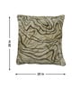 Mocha Polyester Abstract 20x20 inches Cushion Cover