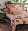 Mod Teak Wood & Wicker King Size Bed in Black Finish