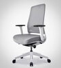 Model 54 Breathable Mesh Ergonomic Chair With Metal Base In Grey Colour