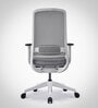 Model 54 Breathable Mesh Ergonomic Chair With Metal Base In Grey Colour