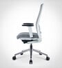 Model 54 Breathable Mesh Ergonomic Chair With Nylon Base In Grey Colour