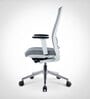 Model 54 Breathable Mesh Ergonomic Chair With Nylon Base In Grey Colour