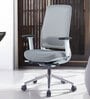 Model 54 Breathable Mesh Ergonomic Chair With Nylon Base In Grey Colour
